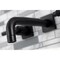 Kingston Brass KS6120ML Two-Handle Wall Mount Bathroom Faucet, Matte Black KS6120ML - alternate 3
